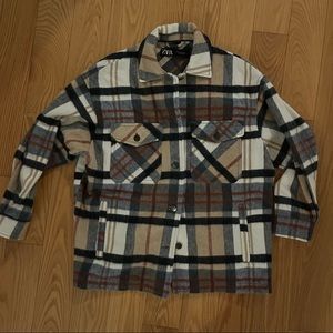 Zara plaid overshirt